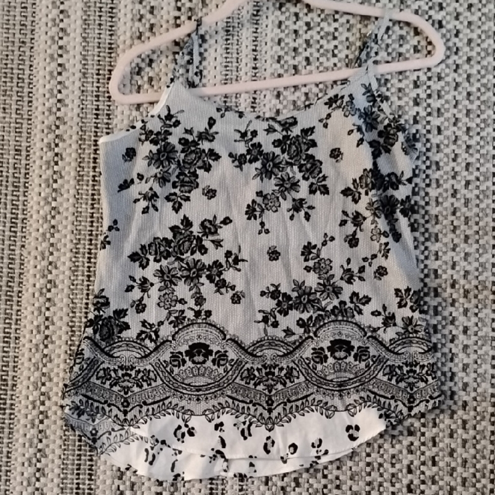 Worthington Black Floral Camisole